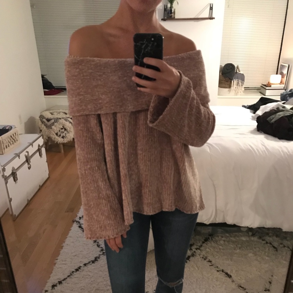 Off the shoulder, soft knit sweater. NWOT
